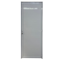 Ver imagem 1 de Porta de Aluminio Lambril Branco com Maçaneta Linha 25 - 210x80 Direita