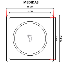 Ralo Click 15x15 Quadrado Preto Fosco + Porta Grelha Inox:preto Fosco - 2