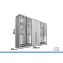 Ver imagem 3 de Guarda Roupa Casal 6 Portas 4VID 6GAV Madri Peroba Europa