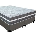 Ver imagem 5 de Cama Box Casal Bipartido Sintético + Colchão Anjos Black Graphite Molas Ensacadas 138x188x64cm Cor:c