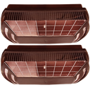 Ver imagem 3 de Kit 2 Luminária Tipo Tartaruga Retangular de Polimero Pp:liso/marrom/110/221