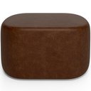Ver imagem 6 de Puff Decorativo Orgânico para Living Quarto 70cm Doha W01 Couríssimo Marrom - Lyam Decor