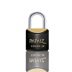 Cadeado com Chave 30mm Latão Preto Color Line Papaiz
