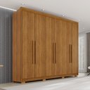 Ver imagem 4 de Guarda Roupa Casal Elegance Plus 6 Portas de Bater 6 Gavetas MDF Cinamomo 240cm Elegance