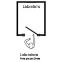 Ver imagem 6 de Porta de Alumínio Basculante 210x90cm Abertura 25 Plus Lux Esquadrias Abertura Direita