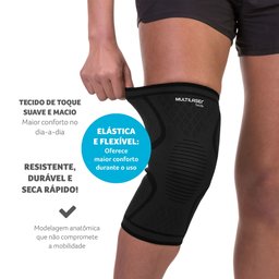 Joelheira Elástica Unissex Tam. P Multilaser Saúde - HC337 HC337 - 4