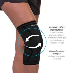 Joelheira Elástica Unissex Tam. P Multilaser Saúde - HC337 HC337 - 5