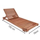 Ver imagem 5 de Conjunto 2 Espreguiçadeiras Madeira Maciça Roma 