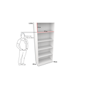 Ver imagem 3 de Armário Prateleira Multiuso M14 100% Mdf ( Vitrine Closet) Vetorial Móveis Branco