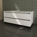 Ver imagem 4 de Gabinete Suspenso para Banheiro com Espelheira e Armário com Rodizio Branco