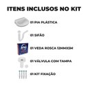 Ver imagem 2 de Pia Lavatório Banheiro 8L + Sifão Universal Sanfonado + Fita Veda Rosca