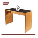 Ver imagem 5 de Bancada Nadir com Tampo de Vidro 4mm Espresso Móveis Cinamomo/Preto