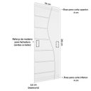 Ver imagem 2 de Porta de Madeira Frisada U.v 210cm X 70cm - R10s:cerejeira