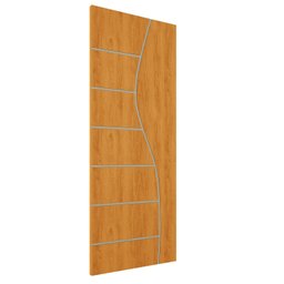 Porta de Madeira Frisada U.v 210cm X 70cm - R10s:cerejeira - 1