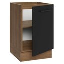 Ver imagem 6 de Balcão de Cozinha 50cm 1 Porta (sem Tampo) Rustic/preto Agata Madesa