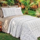 Ver imagem 3 de Cobre Leito King Nordic 5 Pçs 100% Algodão - Branco