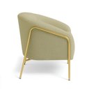 Ver imagem 4 de Poltrona Sala Industrial Alta Dourado Stella Bouclê D03 - D’Rossi