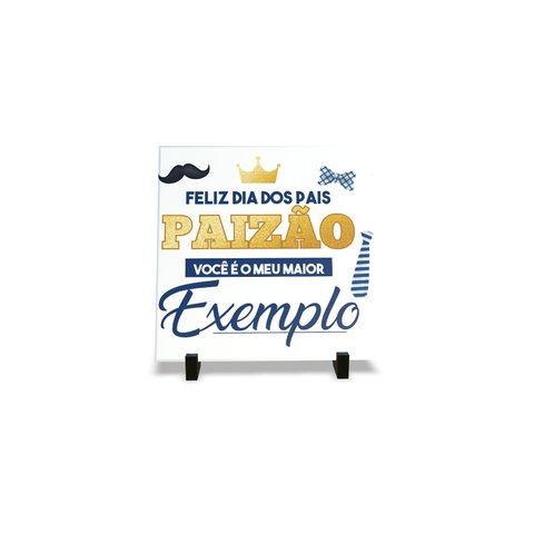 Porta Retrato Dia Dos Pais Decorativo em Azulejo Personalizados