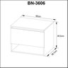 Conjunto para banheiro com Gabinete BN3606 sem Cuba e Espelheira BN3609  - 7