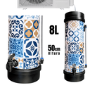 Ver imagem 1 de Dreno Coletor de Água P/ Ar Condicionado 8l Compacto Azulejo Português.