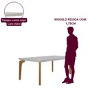 Ver imagem 5 de Conjunto de Mesa de Jantar Dublin 180 Tp MDF Vidro Canto Copo 6 Cadeiras Irlanda