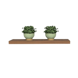 Prateleira Reta Decorativa 180x20 Mdf com Suporte Invisível Plancasa:louro Freijó - 3