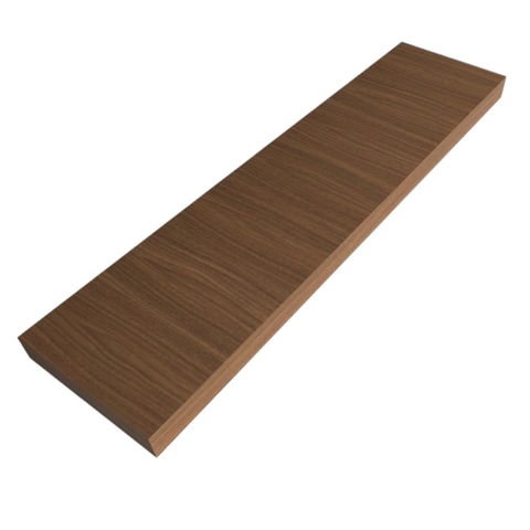 Prateleira Reta Decorativa 180x20 Mdf com Suporte Invisível Plancasa:louro Freijó