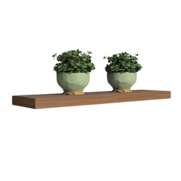 Prateleira Reta Decorativa 180x20 Mdf com Suporte Invisível Plancasa:louro Freijó - 2