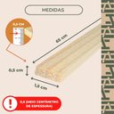 Ver imagem 5 de Fardo 40 Ripas de Pinus pra Artesanatos Decorações Painel Ripado 1,5x0,5x65cm
