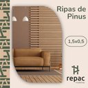 Ver imagem 2 de Fardo 40 Ripas de Pinus pra Artesanatos Decorações Painel Ripado 1,5x0,5x65cm