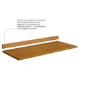 Ver imagem 4 de Tampo e Roda Tampo para Balcão 120cm 2 Portas 4 Gavetas de Madeira Maciça Joy Marrom/Nogueira
