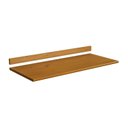 Ver imagem 1 de Tampo e Roda Tampo para Balcão 120cm 2 Portas 4 Gavetas de Madeira Maciça Joy Marrom/Nogueira