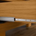 Ver imagem 5 de Cômoda para Quarto 2 Portas e 4 Gavetas com Chave 120,5cm com Pés Floripa Marrom/Carvalho Americano