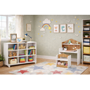 Ver imagem 6 de Mesa Infantil Casinha com Cadeira e Organizador 9 Nichos Branco - Mobili