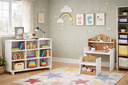 Ver imagem 6 de Mesa Infantil Casinha com Cadeira e Organizador 9 Nichos Branco - Mobili