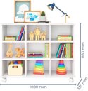 Ver imagem 2 de Mesa Infantil Casinha com Cadeira e Organizador 9 Nichos Branco - Mobili