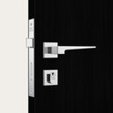 Ver imagem 3 de Fechadura Stam Classic 3200 Acabamento Cromado - Roseta Quadrada de Aço Inox