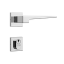 Ver imagem 1 de Fechadura Stam Classic 3200 Acabamento Cromado - Roseta Quadrada de Aço Inox