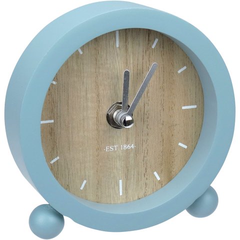 Relógio Decorativo Mesa Home&co Mdf 11x11x3cm Azul