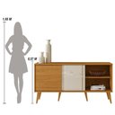 Ver imagem 4 de Rack Bancada e Painel para Tv de 60 Polegadas Cronos - Cinamomo/off White