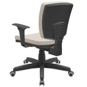 Ver imagem 7 de Kit 04 Cadeiras de Escritório Executiva Office Giratória Preto Baixa Flexi P03 Vinil Bege - Lyam Lya