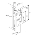 Ver imagem 2 de Fechadura Pado Concept 470-40 Externa Roseta Redonda Inox Polido