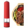 Moedor Eletrico de Sal Grosso Pimenta Temperos com Iluminacao Vermelho Gourmet Master Luxo Chef - 4