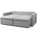 Ver mais imagens de Sofá 3 Lugares Retrátil Reclinável para Sala de Estar 226cm Detroit K01 Linho Cinza - Lyam Decor