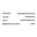 Ver imagem 2 de Kit de Adesivos Serviços Salão de Beleza Especialidades Luzes 8 Unidades
