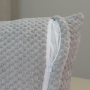 Ver imagem 4 de Capa de Almofada Soft 45 X 45cm Tecido Jacquard de Poliéster Macia com Zíper Cinza