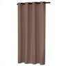Cortina Blackout 1,10 X 1,30 Folha Unica Ilhos para Provador Corta Luz Cor Avela - 2