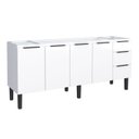 Ver imagem 3 de Balcão de Cozinha 4 Portas 3 Gavetas 192cm Júpiter 