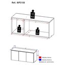 Ver imagem 5 de Armário de Cozinha Aéreo 3 Portas Multimóveis Mp2155 Preto