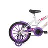 Bicicleta Free Action Aro 16 Kiss com Cesta Branca e Roxo - 3